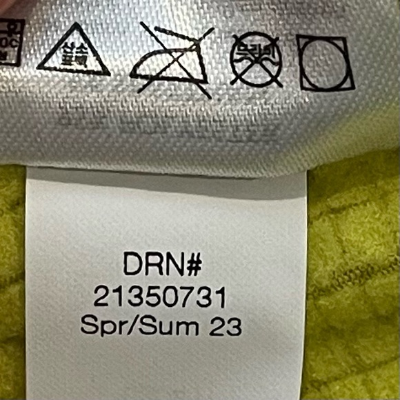 Eddie Bauer High Route Grid Fleece Pullover Chartreuse M NWT - Picture 9 of 10